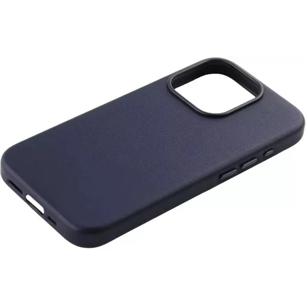 Чохол WAVE Premium Leather Edition з MagSafe для iPhone 15 (колір Чорнильний)