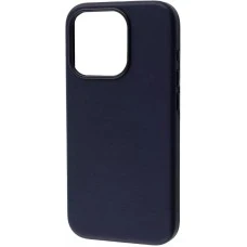 Чохол WAVE Premium Leather Edition з MagSafe для iPhone 15 (колір Чорнильний)