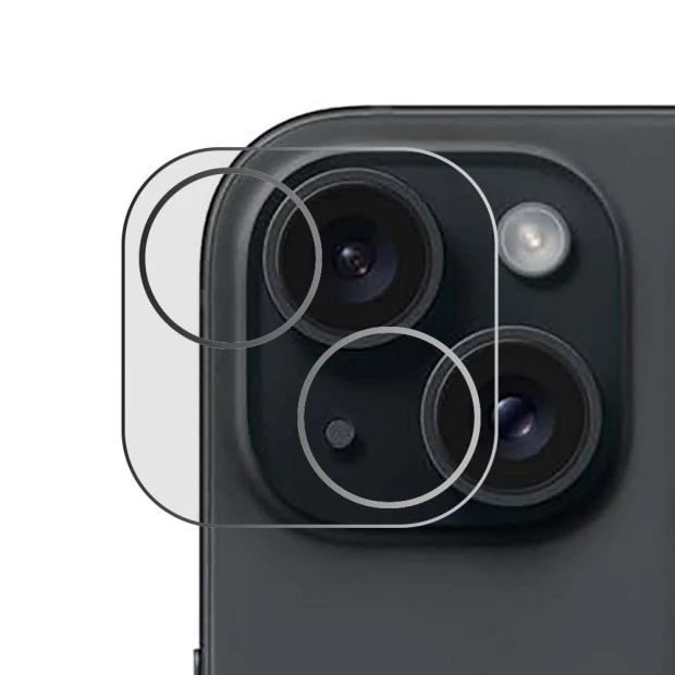 Захисне скло на камеру Clear Armor Apple iPhone 15  /  15 Plus.