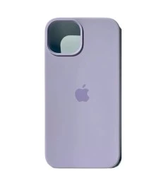 Силіконовий оригінальний круглий чохол для Apple iPhone 13  /  14 (71) Світлий Г..