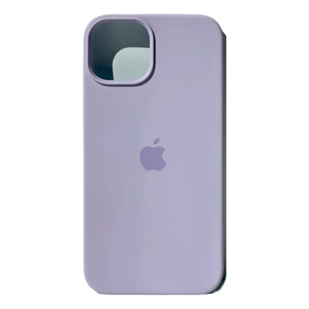 Силіконовий оригінальний круглий чохол для Apple iPhone 13  /  14 (71) Світлий Гліцинія