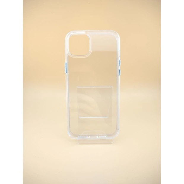 Силіконовий чохол Space Case для Apple iPhone 15 Plus (Прозорий)
