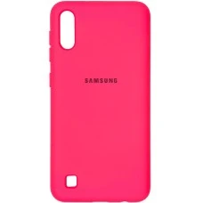 Силикон Original 360 Case Logo Samsung Galaxy A10 / M10 (2019) (Малиновый)