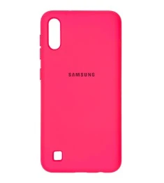 Силикон Original 360 Case Logo Samsung Galaxy A10 / M10 (2019) (Малиновый)