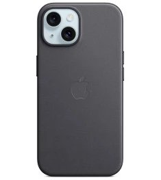 Чехол FineWoven with Magsafe Apple IPhone 15 (Black) (Original)