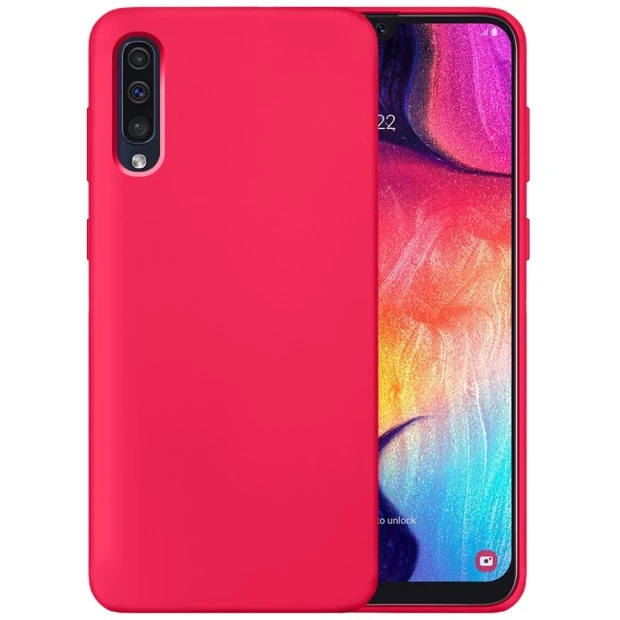 Силикон Original 360 Case Samsung Galaxy A30s / A50 / A50s (Малиновый)