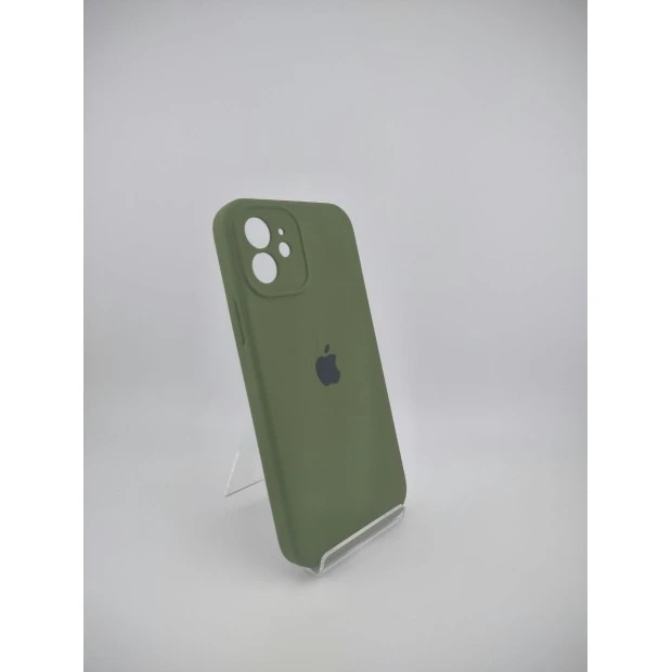 Силіконовий чохол Original RoundCam для Apple iPhone 12 (46) Глибокий Зелений