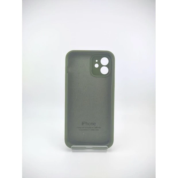 Силіконовий чохол Original RoundCam для Apple iPhone 12 (46) Глибокий Зелений