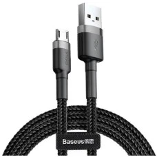 USB-кабель Baseus Cafule Edition 2.4A (2m) (MicroUSB) (Чёрный) CAMKLF-CG1