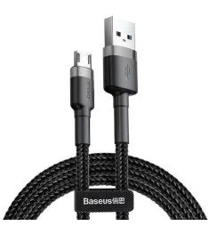 USB-кабель Baseus Cafule Edition 2.4A (2м) (MicroUSB) (Чорний) CAMKLF-CG1