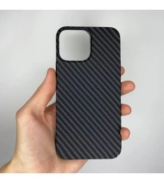 Чохол-накладка Carbon MagSafe для Apple iPhone 13 Pro Max (Чорний)