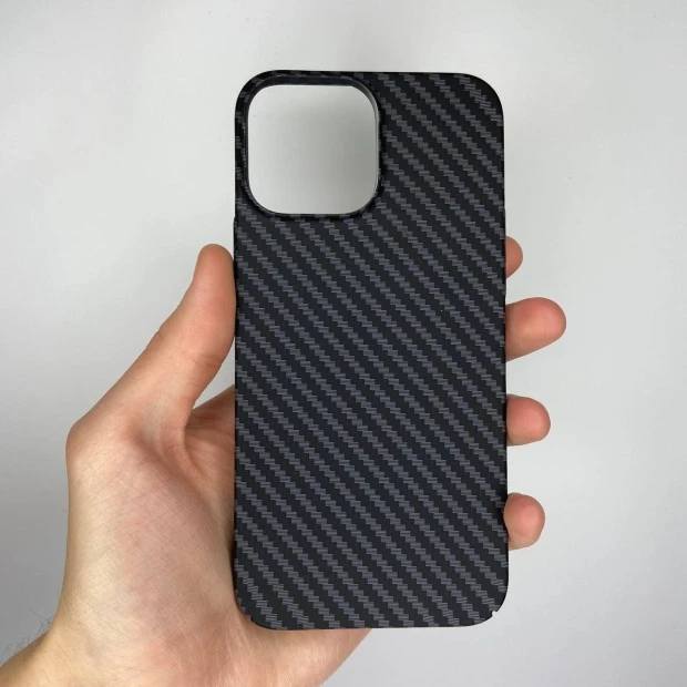 Чохол-накладка Carbon MagSafe для Apple iPhone 13 Pro Max (Чорний)
