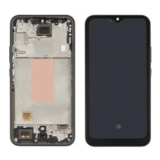 Дисплей для Samsung A346 Galaxy A34 (2023) с чёрным тачскрином и чёрной корпусной рамкой (с широким
