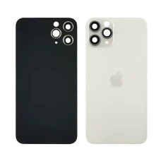 Заднее стекло корпуса для Apple iPhone 11 Pro со стеклом камеры Silver (белое)