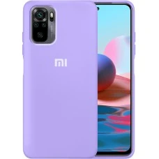 Силикон Original 360 Case Logo Xiaomi Redmi Note 10 / Note 10S (Фиалковый)