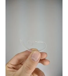 Rotating plastic ear hook for Bluetooth headset (7mm) (Transparent)