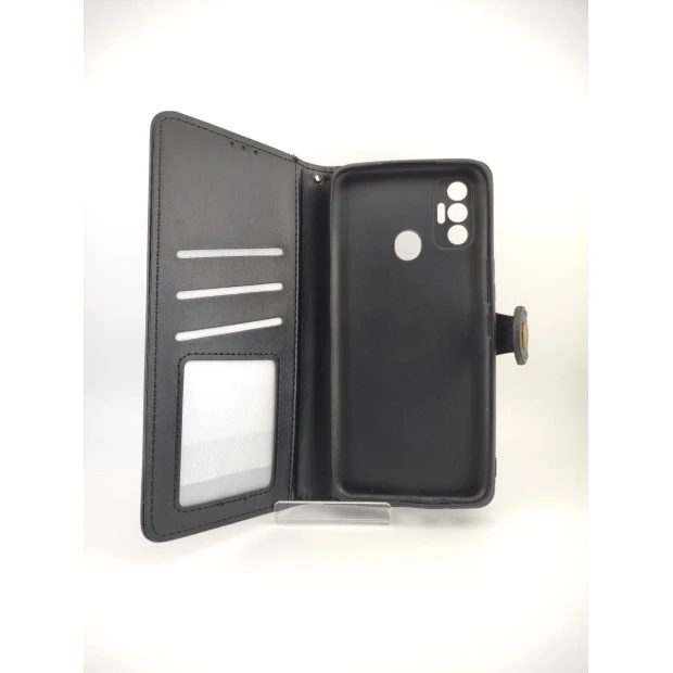 Чехол-книжка Leather Book Gallant Tecno Spark 7 (Чёрный)