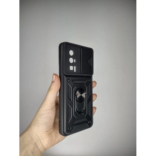 Броньований чохол Ring Serge Armor Case для Xiaomi Poco F5 Pro (ShutCam) (Чорний)
