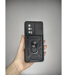 Броньований чохол Ring Serge Armor Case для Xiaomi Poco F5 Pro (ShutCam) (Чорний..