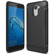Силикон Soft Carbon Huawei Y7 (2017) (Чёрный)
