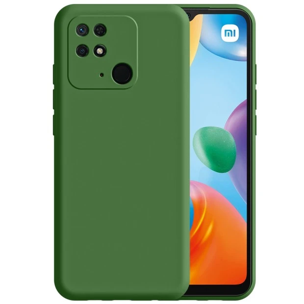 Силикон Original 360 Case Xiaomi Redmi 10C (ShutCam) (Тёмно-зелёный)