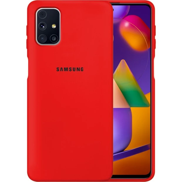 Силіконовий чохол Original 360 з логотипом для Samsung Galaxy M31S (2020) (Червоний)