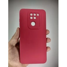 Силикон Original ShutCam Xiaomi Redmi Note 9 / Redmi 10X (Малиновый)
