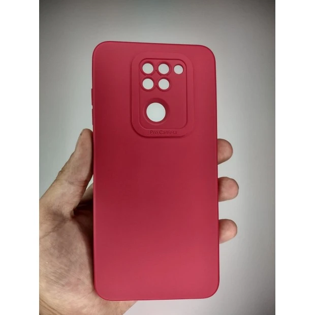 Силикон Original ShutCam Xiaomi Redmi Note 9 / Redmi 10X (Малиновый)