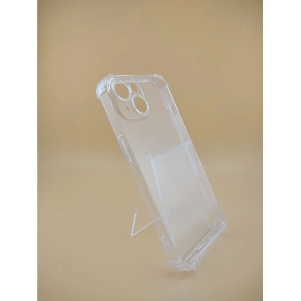 Силикон 6D Apple iPhone 14 (ShutCam) (Прозрачный)