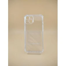 Силикон 6D Apple iPhone 14 (ShutCam) (Прозрачный)