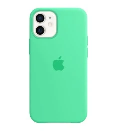 Силіконовий оригінальний чохол Apple для iPhone 12 Mini (49) в кольорі аквамарин..