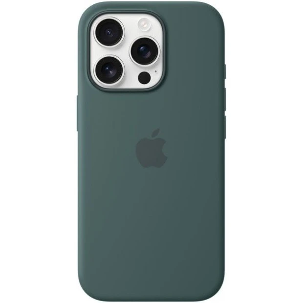 Чохол Силіконовий з MagSafe для Apple iPhone 16 Pro (Лісовий Зелений)