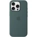 Чохол Силіконовий з MagSafe для Apple iPhone 16 Pro (Лісовий Зелений)