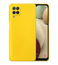 Силикон Wave Case Samsung Galaxy A12 (2020) (Жёлтый)