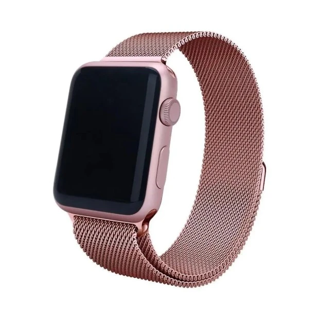 Ремешок Milanese Loop Premium Apple Watch 42 / 44 / 45 / 49mm (Pink)