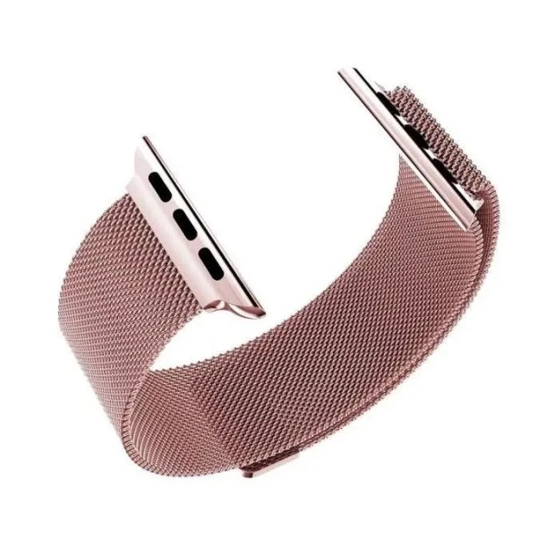 Ремешок Milanese Loop Premium Apple Watch 42 / 44 / 45 / 49mm (Pink)