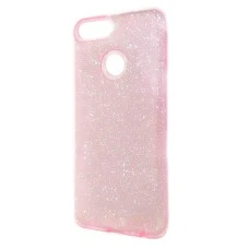 Силиконовый чехол Glitter Huawei P Smart (розовый)