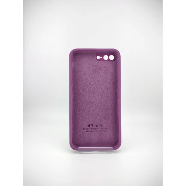 Силіконовий чохол Original Square RoundCam для Apple iPhone 7 Plus  /  8 Plus (28) Brinjal