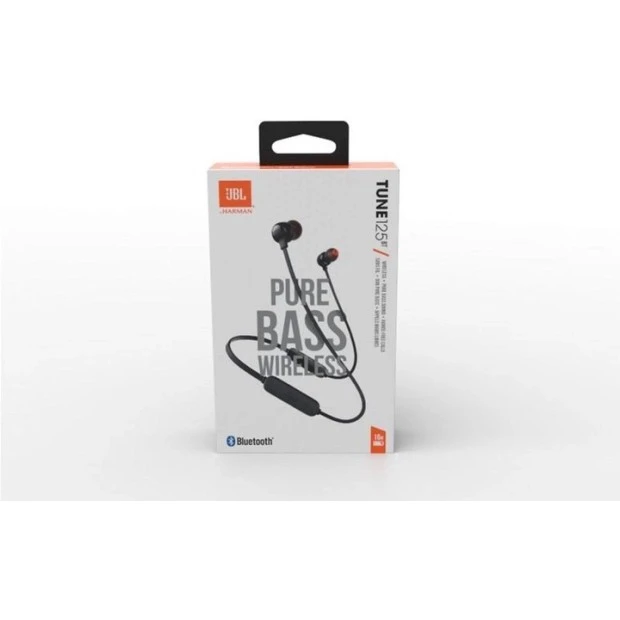 Проводные наушники-гарнитура вакуумные JBL Tune T125BT (Чёрный)