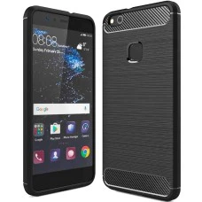 Силикон Polished Carbon Huawei P10 Lite (Чёрный)