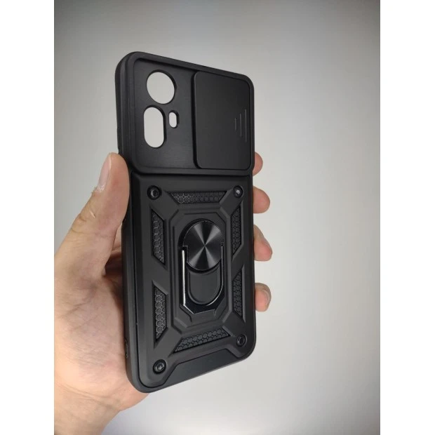 Чохол Ring Serge Armor Case для Xiaomi Redmi Note 12S 4G (ShutCam) (Чорний)
