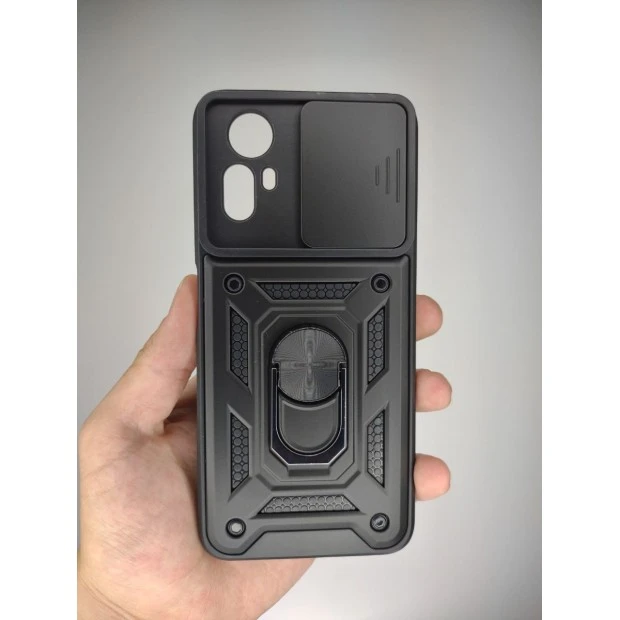 Чохол Ring Serge Armor Case для Xiaomi Redmi Note 12S 4G (ShutCam) (Чорний)