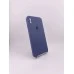 Оригінальний квадратний круглий чохол для Apple iPhone XS Max (09) Силікон Midnight Blue