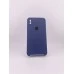 Оригінальний квадратний круглий чохол для Apple iPhone XS Max (09) Силікон Midnight Blue