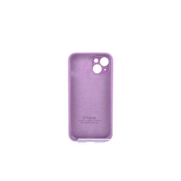 Силіконовий оригінальний чохол RoundCam для Apple iPhone 13 (28) кольору баклажан.