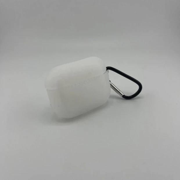 Чохол для навушників Full Silicone Case Apple AirPods Pro (Прозорий)