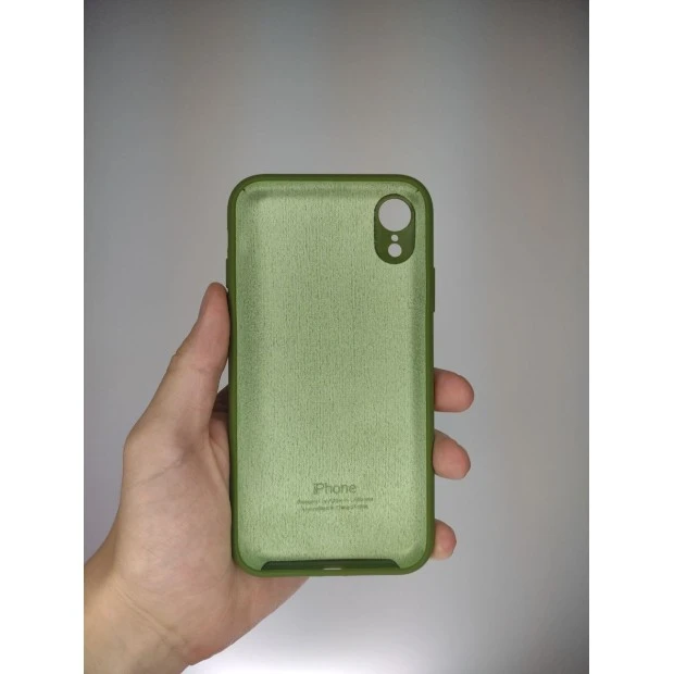 Силіконовий чохол Original RoundCam для Apple iPhone XR (46) Глибокий Зелений
