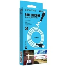 USB-кабель Borofone Silicone BX31 5A (MicroUSB) (Белый)