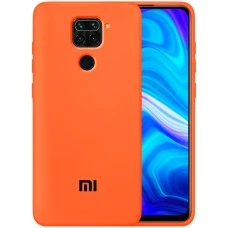 Силикон Original Case Xiaomi Redmi Note 9 (Оранжевый)