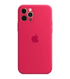 Силикон Original RoundCam Case Apple iPhone 12 Pro (04) Rose Red